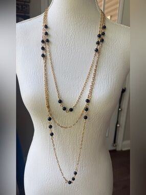 Vintage Black & Gold Flapper Style Multi Wear Layering
Opera Chain